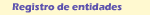 Registro de entidades